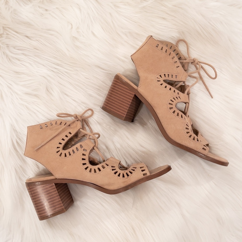 Mossimo lace-up heels